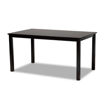 7pc Dallas Fabric Upholstered And Wood Dining Set - Baxton Studio 2 7pc Dallas Fabric Upholstered And Wood Dining Set - Baxton Studio - Image 2