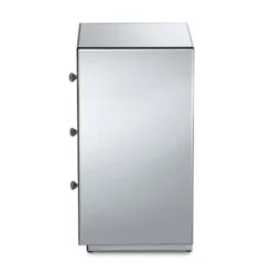 Talan 3 Drawers Mirrored Nightstand - Baxton Studio 8 Talan 3 Drawers Mirrored Nightstand - Baxton Studio -Baxton Studio GUEST e56b2bf0 3ddd 430b 9efb 2ef0f4af32dc