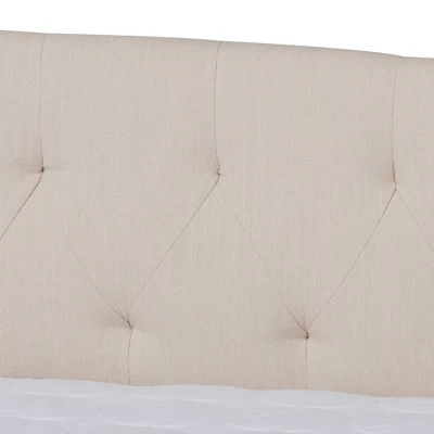 Delora Upholstered Daybed With Trundle Beige - Baxton Studio 5 Delora Upholstered Daybed With Trundle Beige - Baxton Studio - Image 5
