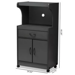 Tannis Finished Kitchen Cabinet - Baxton Studio -Baxton Studio GUEST e6664cc1 31a8 4a3e 8139 1ac5f089d778