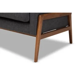 Perris Fabric Upholstered Walnut Wood Lounge Chair - Baxton Studio 14 Perris Fabric Upholstered Walnut Wood Lounge Chair - Baxton Studio -Baxton Studio GUEST e732a2a9 5d0d 4912 8464 83dab2c9d986