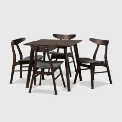 5pc Britte Fabric Upholstered Wood Dining Set - Baxton Studio 18 5pc Britte Fabric Upholstered Wood Dining Set - Baxton Studio -Baxton Studio GUEST e7c30260 1941 4d54 afbe 1a5e34dd6914