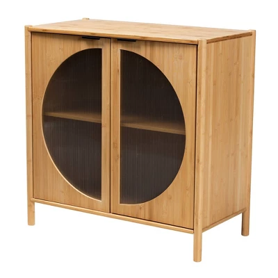 Naresh Bamboo Wood 2 Door Storage Cabinet Natural Brown - Baxton Studio 1 Naresh Bamboo Wood 2 Door Storage Cabinet Natural Brown - Baxton Studio