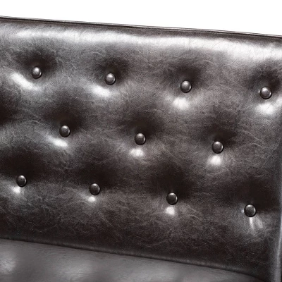 2pc Riordan Wood Dining Nook Banquette Set - Baxton Studio 3 2pc Riordan Wood Dining Nook Banquette Set - Baxton Studio - Image 3