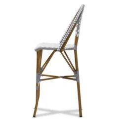 Baxton Studio Ilene Indoor And Outdoor Stackable Bistro Barstool Gray/White - BaxtonStudio 12 Baxton Studio Ilene Indoor And Outdoor Stackable Bistro Barstool Gray/White - BaxtonStudio -Baxton Studio GUEST e9a044de dfc1 4c12 9602 06f301e0d36e