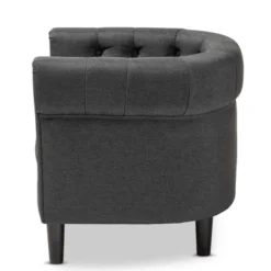 Bisset Chesterfield Chair Gray - Baxton Studio 16 Bisset Chesterfield Chair Gray - Baxton Studio -Baxton Studio GUEST ea6be8cb 7825 49d8 a991 6da18e638ece