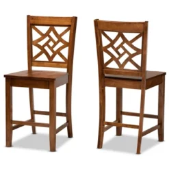 2pc Nicolette Wood Counter Height Barstools - Baxton Studio 15 2pc Nicolette Wood Counter Height Barstools - Baxton Studio -Baxton Studio GUEST eabc9728 1b8c 4848 824b 357faa007ba0