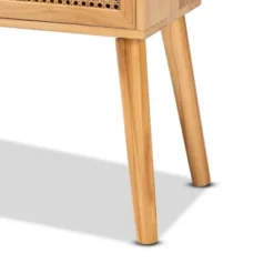 Falan Wood With Rattan 2 Drawer Console Table Oak Brown - Baxton Studio 17 Falan Wood With Rattan 2 Drawer Console Table Oak Brown - Baxton Studio -Baxton Studio GUEST ec0aec21 ddb2 4c00 a2e0 077d2d69fb4a