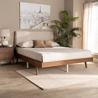 Senna Wood Platform Bed - Baxton Studio 6 Senna Wood Platform Bed - Baxton Studio - Image 6