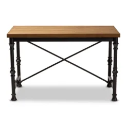 Baxton Studio Verdin Wood Finished Criss Cross Desk Bronze - BaxtonStudio 13 Baxton Studio Verdin Wood Finished Criss Cross Desk Bronze - BaxtonStudio -Baxton Studio GUEST ed76c5ab 4e41 4724 a30d 0a9f8245622f