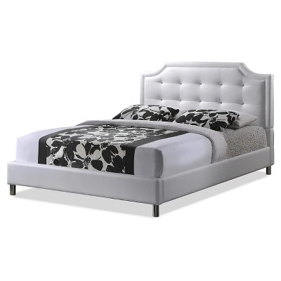 King Carlotta Modern Bed With Upholstered Headboard - Baxton Studio 6 King Carlotta Modern Bed With Upholstered Headboard - Baxton Studio - Image 6