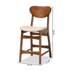 2pc Katya Fabric Upholstered And Wood Counter Height Barstool Set - Baxton Studio 15 2pc Katya Fabric Upholstered And Wood Counter Height Barstool Set - Baxton Studio -Baxton Studio GUEST eea89510 95e3 4b3d af5b 54325e704c6c