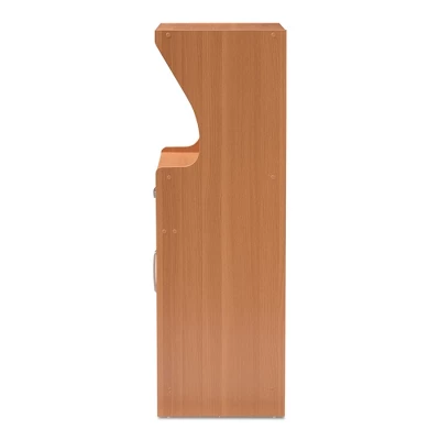 Lowell Modern And Contemporary Wood Finish Kitchen Cabinet Brown - Baxton Studio 3 Lowell Modern And Contemporary Wood Finish Kitchen Cabinet Brown - Baxton Studio - Image 3