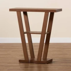 Boone Wood Console Table Walnut Brown - Baxton Studio: Modern Entryway Furniture With Shelf, Space-Saving Design 10 Boone Wood Console Table Walnut Brown - Baxton Studio: Modern Entryway Furniture With Shelf, Space-Saving Design -Baxton Studio GUEST ef5c513a b241 46bc bf74 66169ebe397b