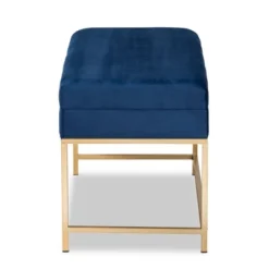 Aliana Metal Large Ottoman Navy Blue/Gold - Baxton Studio 10 Aliana Metal Large Ottoman Navy Blue/Gold - Baxton Studio -Baxton Studio GUEST ef9e1abf 1331 43a7 813a f20a588ef1d8
