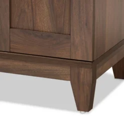 2 Door Nissa Wood Shoe Storage Cabinet Walnut Brown - Baxton Studio 12 2 Door Nissa Wood Shoe Storage Cabinet Walnut Brown - Baxton Studio -Baxton Studio GUEST efef9b1b db44 4492 80ee d1bd32cbd915