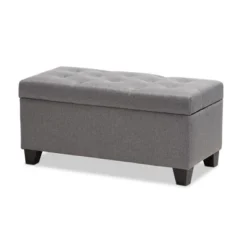 Michaela Modern And Contemporary Fabric Upholstered Storage Ottoman - Baxton Studio -Baxton Studio GUEST f01cfd20 dd45 47f3 b6a0 92351a298838
