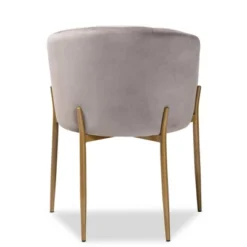 Ballard Velvet Fabric Upholstered Metal Dining Chair - Baxton Studio 14 Ballard Velvet Fabric Upholstered Metal Dining Chair - Baxton Studio -Baxton Studio GUEST f097e11b 3530 4565 b704 df35966cd93f