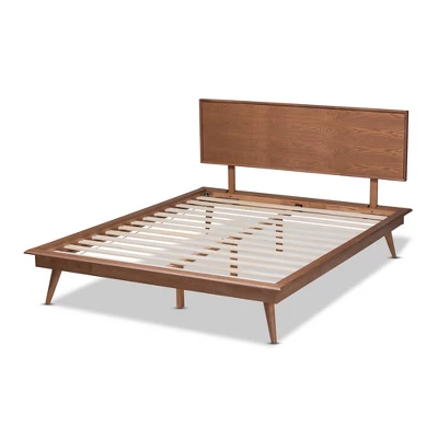 King Karine Finished Wood Platform Bed Brown - Baxton Studio 7 King Karine Finished Wood Platform Bed Brown - Baxton Studio - Image 7