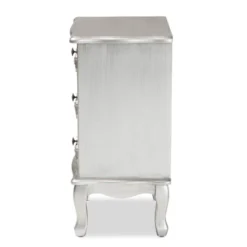 Callen Brushed Wood 3 Drawer Nightstand Silver - Baxton Studio 12 Callen Brushed Wood 3 Drawer Nightstand Silver - Baxton Studio -Baxton Studio GUEST f24b940c cefb 4001 b337 8037cd98f1cc