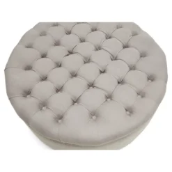 Iglehart Linen Modern Tufted Ottoman - Baxton Studio 9 Iglehart Linen Modern Tufted Ottoman - Baxton Studio -Baxton Studio GUEST f31c25a7 8ab8 48aa af85 f991595b0851