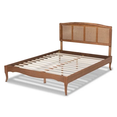 Marieke Wood Platform Bed Ash Walnut - Baxton Studio 2 Marieke Wood Platform Bed Ash Walnut - Baxton Studio - Image 2