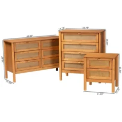 Baxton Studio Jenn Golden Brown Wood Japandi 3-Piece Storage Set With Distressed-Finished Rattan 17 Baxton Studio Jenn Golden Brown Wood Japandi 3-Piece Storage Set With Distressed-Finished Rattan -Baxton Studio GUEST f3d96d4e d7ae 4245 9b6e 3db89dd00247