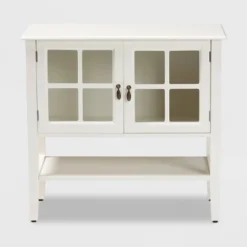 Chauncey Wood And Glass 2 Door Kitchen Cabinet White - Baxton Studio 8 Chauncey Wood And Glass 2 Door Kitchen Cabinet White - Baxton Studio -Baxton Studio GUEST f3ef46c0 87c4 47e0 9457 7767e9bb642e