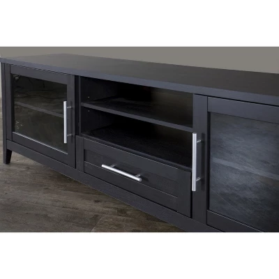 Espresso Finished 1 Drawer TV Stand For TVs Up To 70" Dark Brown - Baxton Studio 1 Espresso Finished 1 Drawer TV Stand For TVs Up To 70" Dark Brown - Baxton Studio