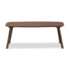 Dahlia Coffee Table Walnut - Baxton Studio: Mid-Century Modern Design, Rubberwood Frame, 43.3" Wide