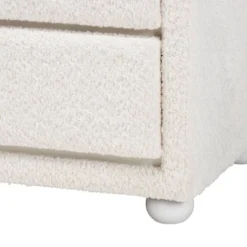 Baxton Studio Bonilla Teddy Bear Fabric And Rubberwood 2 Drawer Nightstand White: Polyester, MDF, Modern Design 12 Baxton Studio Bonilla Teddy Bear Fabric And Rubberwood 2 Drawer Nightstand White: Polyester, MDF, Modern Design -Baxton Studio GUEST f68ba48f 8378 49a5 a937 90cf25902d51