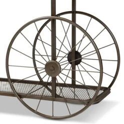 Terence Vintage Industrial Natural Wood And Metal Wheeled Console Table Black - Baxton Studio 9 Terence Vintage Industrial Natural Wood And Metal Wheeled Console Table Black - Baxton Studio -Baxton Studio GUEST f68e6151 521f 4ad4 9607 83799b0d236a