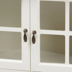 Chauncey Wood And Glass 2 Door Kitchen Cabinet White - Baxton Studio 10 Chauncey Wood And Glass 2 Door Kitchen Cabinet White - Baxton Studio -Baxton Studio GUEST f747b75f e312 47ce ad94 c7fb5e8125a2