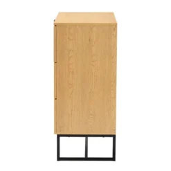 Sawyer Wood And Metal 3 Drawer Storage Cabinet With Natural Rattan Oak Brown/Black - Baxton Studio 11 Sawyer Wood And Metal 3 Drawer Storage Cabinet With Natural Rattan Oak Brown/Black - Baxton Studio -Baxton Studio GUEST f861538a 01ab 4843 a74e 9636fa9a4e7c