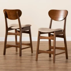 2pc Katya Fabric Upholstered And Wood Counter Height Barstool Set - Baxton Studio 14 2pc Katya Fabric Upholstered And Wood Counter Height Barstool Set - Baxton Studio -Baxton Studio GUEST f87fbad5 f186 4017 ad77 33906e84937d