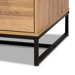 Franklin Wood And Metal 2 Drawer Coffee Table Oak/Black - Baxton Studio: Large Storage, Modern Design 13 Franklin Wood And Metal 2 Drawer Coffee Table Oak/Black - Baxton Studio: Large Storage, Modern Design -Baxton Studio GUEST f93a71b9 eefc 4b97 b208 0e36669c8a64
