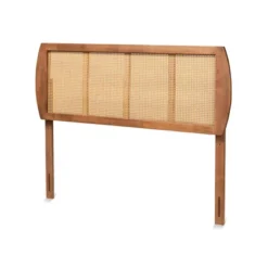 Harris Wood And Synthetic Rattan Headboard Walnut - Baxton Studio 9 Harris Wood And Synthetic Rattan Headboard Walnut - Baxton Studio -Baxton Studio GUEST f9f12860 986a 4308 bfe4 423e421827ca