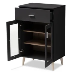 Jonas Oak Finished Kitchen Cabinet Gray/Brown - Baxton Studio -Baxton Studio GUEST fc202569 0560 4de4 9157 24f00b8131c8