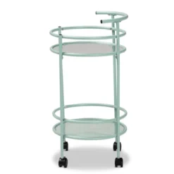 Newell Metal 2 Tier Kitchen Cart Mint Green/Black - Baxton Studio 9 Newell Metal 2 Tier Kitchen Cart Mint Green/Black - Baxton Studio -Baxton Studio GUEST fc523929 9e2c 42d3 8a6d 3d29a8058f4c