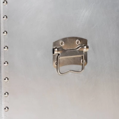 Serge Metal 1 Door Accent Storage Cabinet Silver - Baxton Studio 7 Serge Metal 1 Door Accent Storage Cabinet Silver - Baxton Studio - Image 7