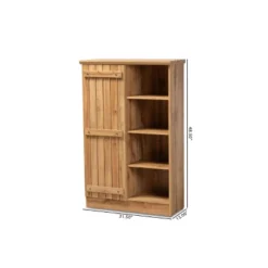 1 Door Eren Farmhouse Natural Wood Shoe Cabinet Brown - Baxton Studio 13 1 Door Eren Farmhouse Natural Wood Shoe Cabinet Brown - Baxton Studio -Baxton Studio GUEST fc6689b4 7a59 4337 baf3 d9e0bb45dea8