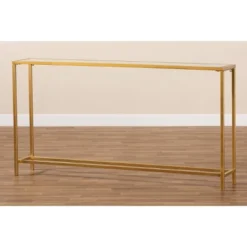 Alessa Glam Metal And Mirrored Glass Console Table Gold - Baxton Studio 11 Alessa Glam Metal And Mirrored Glass Console Table Gold - Baxton Studio -Baxton Studio GUEST fd869d75 2561 4195 ab53 e253837b972d