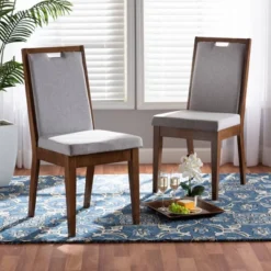 2pc Octavia Wood Dining Chair Set - Baxton Studio 15 2pc Octavia Wood Dining Chair Set - Baxton Studio -Baxton Studio GUEST ff2d5c48 a3d0 4fb6 a884 1ae4e68627ee